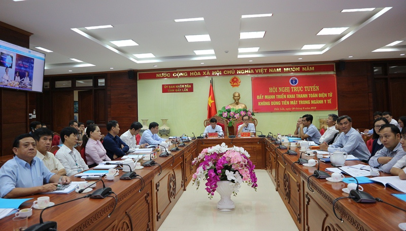 Hội nghị trực tuyến đẩy mạnh triển khai thanh toán điện tử không dùng tiền mặt trong ngành Y tế